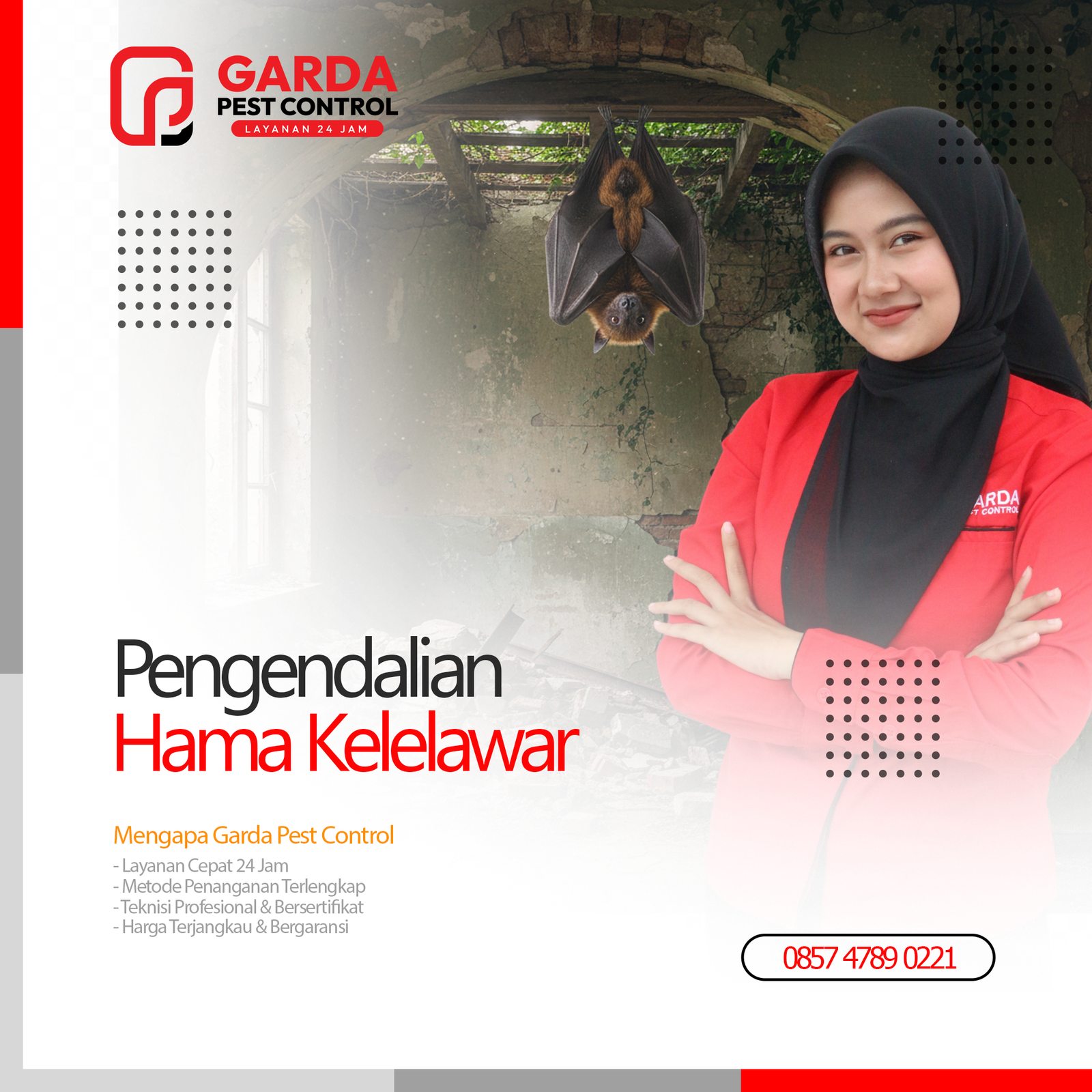 Jasa Pembasmi Kelelawar Terdekat di Jogja Garda Pest Control