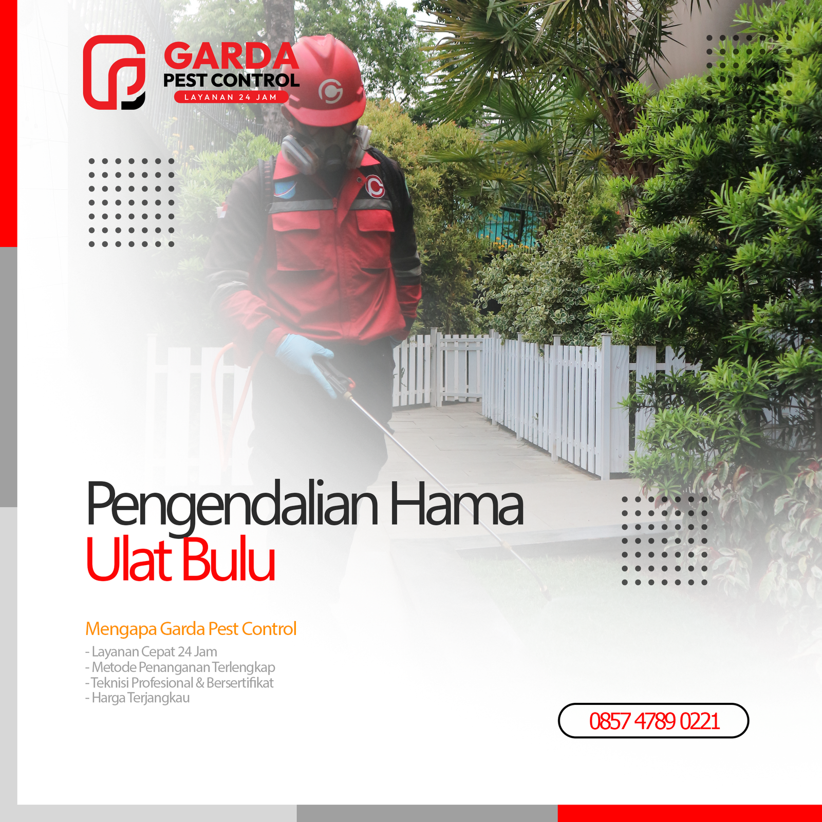 Jasa Pembasmi Ulat Bulu Terdekat di Jogja Garda Pest Control