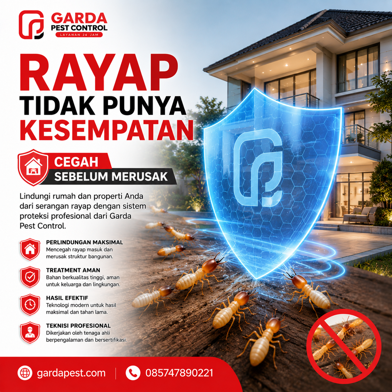 Harga Jasa Anti Rayap Jogja: Membandingkan Biaya dengan Kualitas Perlindungan Tuntas dari Agata Pest Control