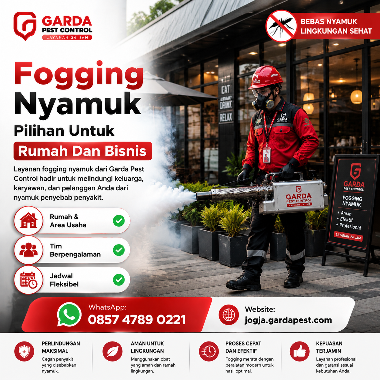 Jasa Fogging Nyamuk Perumahan dan Komplek Jogja: Perlindungan Aman dan Efektif