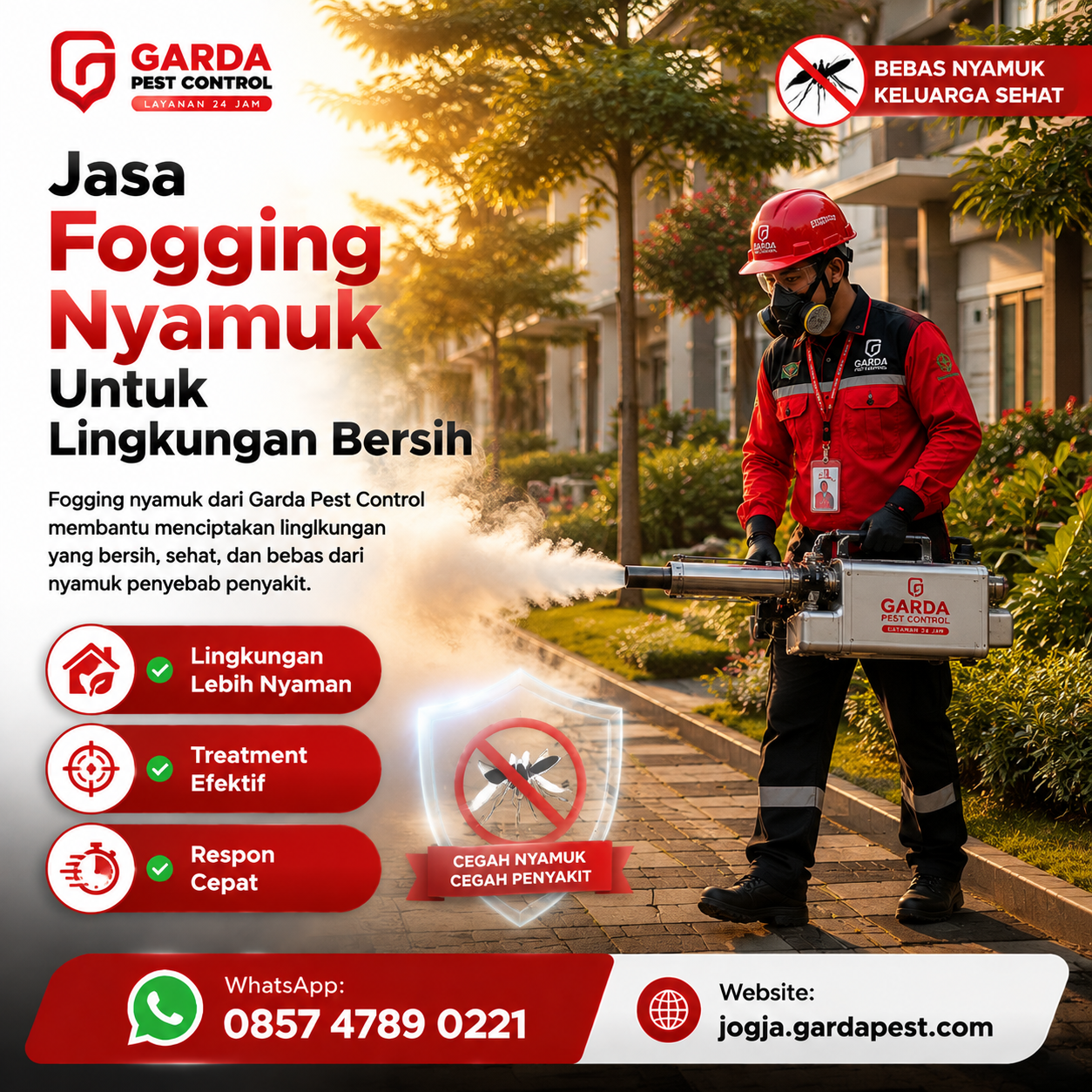 Jasa Fogging Nyamuk Perumahan dan Komplek Jogja: Perlindungan Aman dan Efektif