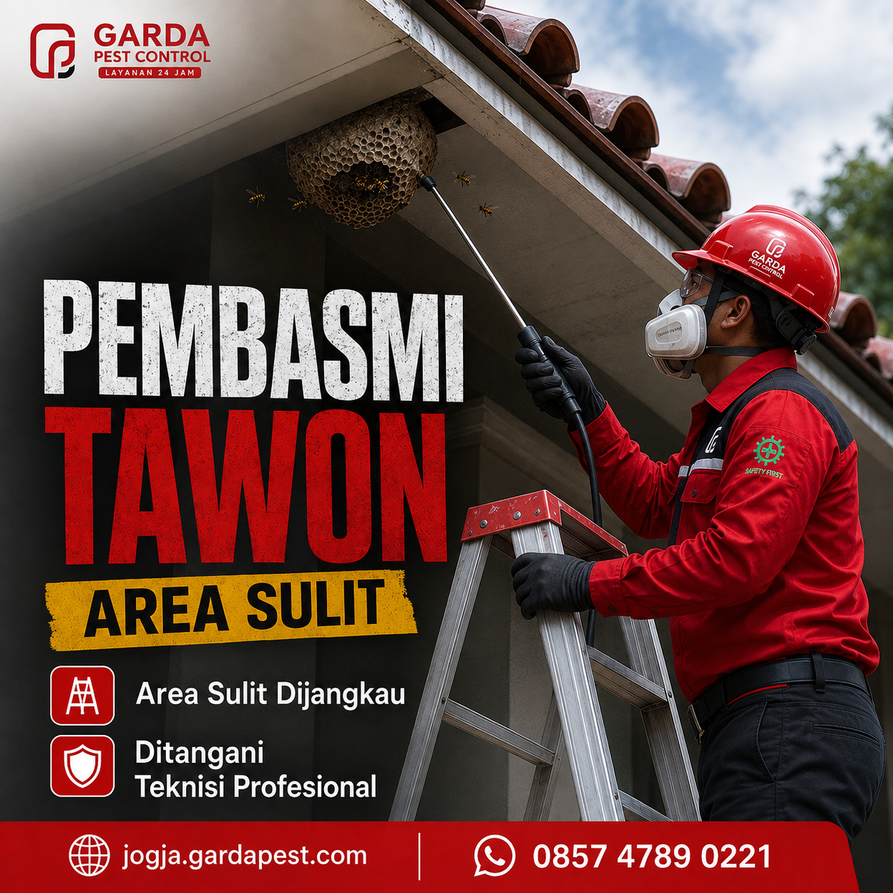 Jasa Pembasmi Tawon Jogja Terbaik untuk Keamanan Hunian Anda