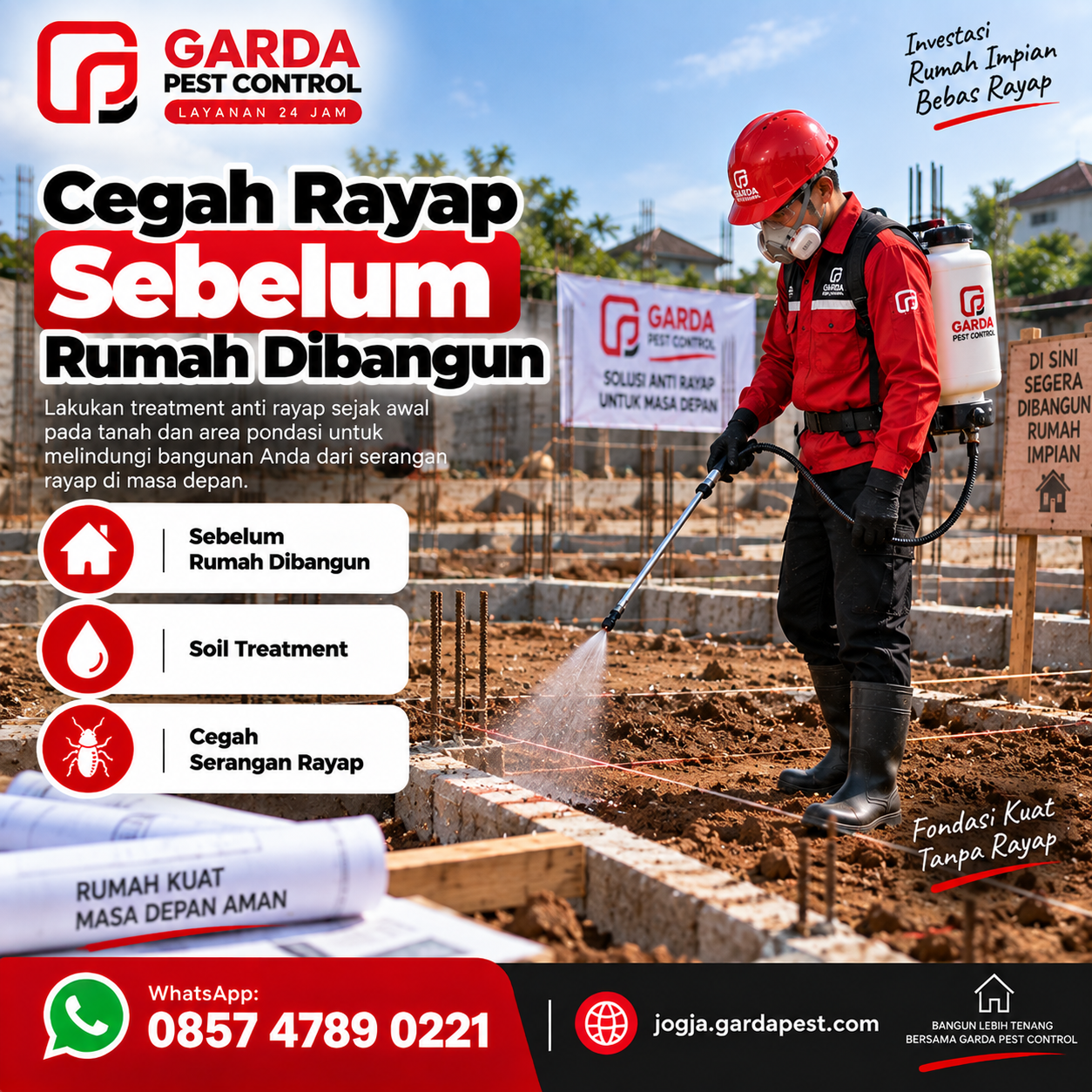 Jasa Anti Rayap Pra Konstruksi Jogja untuk Pondasi Bangunan: Perlindungan Maksimal Sejak Awal